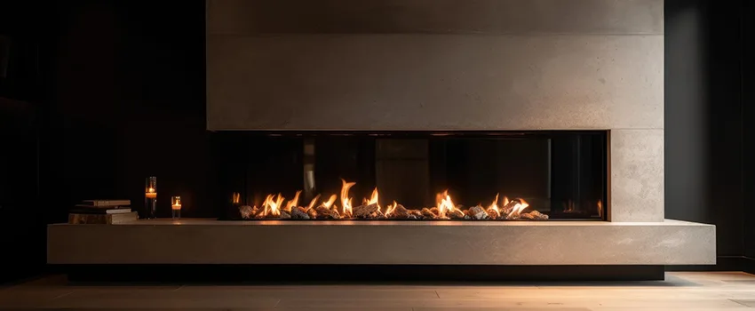 Gas Fireplace Ember Bed Design Services in Carlsbad, California