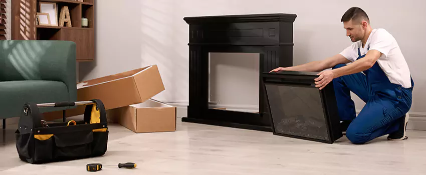 Old Rusted Metal Fireplace Repair And Replacement in Carlsbad, CA